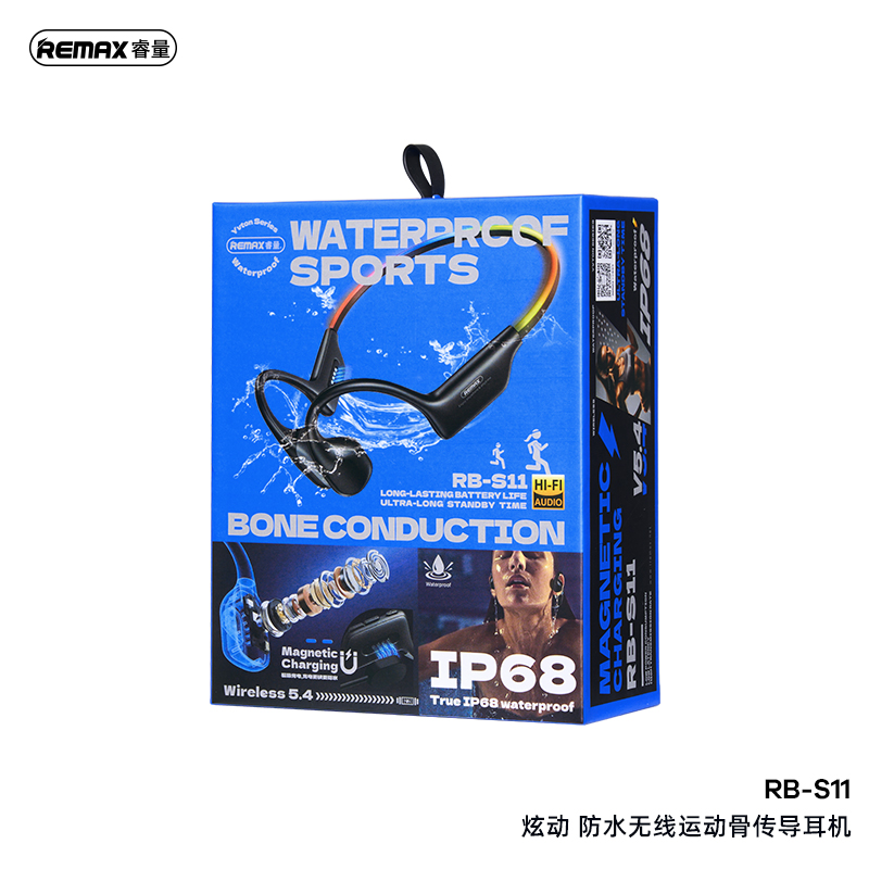 REMAX-BONE CONDUCTION-WATE RPROOF SPORT EARPHONE-RB-S11