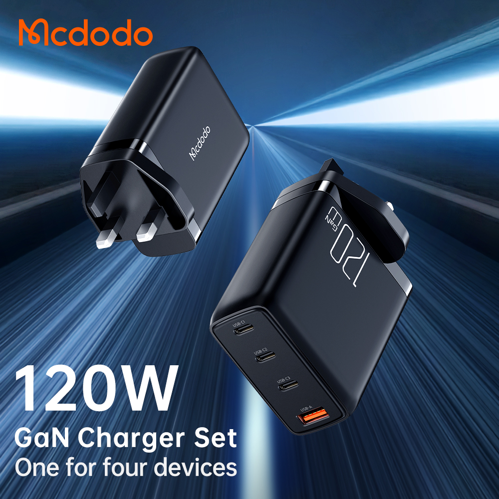 Mcdodo CH-076-Convergence Series GaN 120W 4-Port Fast Charger Set